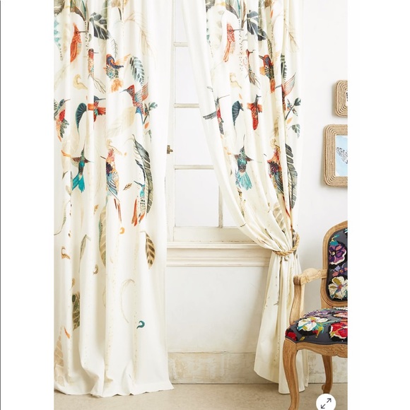 sold ANTHROPOLOGIE Nests & Nectar Panel Set 50x96